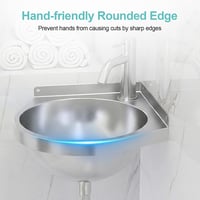 Chiuvetă de colț din oțel inoxidabil Tasofac cu baterie pentru apă caldă și rece, triunghiulară, cu o cuvă, pentru bucătărie, rulotă, baie sau toaletă 6