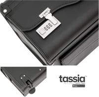TASSIA Pilóta Táska - Laptop és Iratok Tárolására - Üzleti Utazáshoz, Kézipoggyászként Használható Bőrönd 7