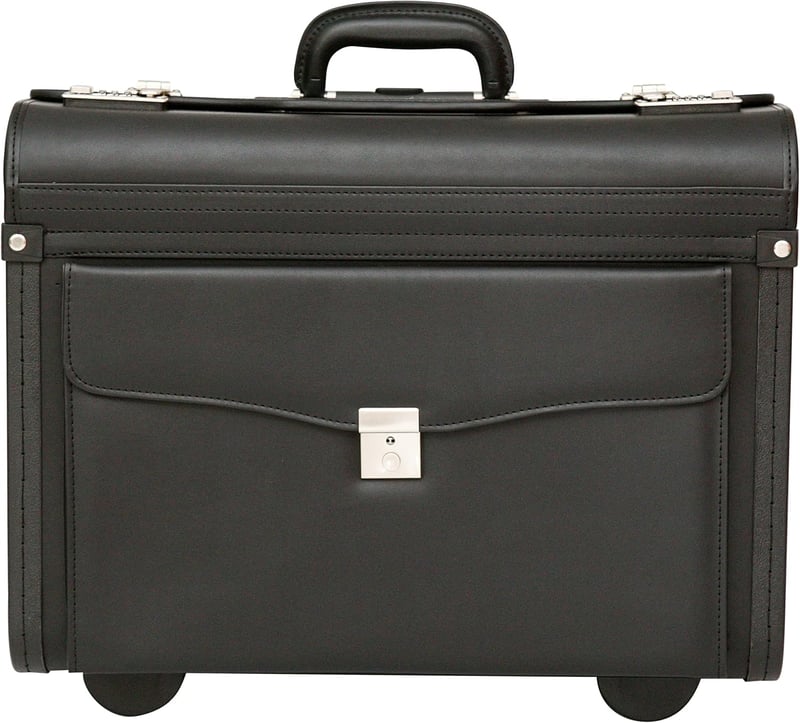 TASSIA Pilóta Táska - Laptop és Iratok Tárolására - Üzleti Utazáshoz, Kézipoggyászként Használható Bőrönd