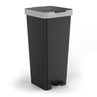 Coș de gunoi cu pedală TATAY Smart, 33x31x67 cm, plastic fără BPA, deschidere cu pedală, negru — Zgâriat (stare: vezi a 2-a poză) 1