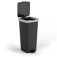 Coș de gunoi cu pedală TATAY Smart, 33x31x67 cm, plastic fără BPA, deschidere cu pedală, negru — Zgâriat (stare: vezi a 2-a poză) 6