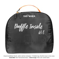 Geantă de voiaj pliabilă Tatonka Duffle Bag 65L cu funcție de rucsac, blocabilă, 65 litri 6