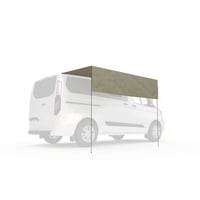 Tarp auto Tatonka Van Tarp TC – 250x250 cm – Montaj pe șină (7 și 3,5 mm) – Tesătură din amestec de bumbac – Protecție împotriva ploii și soarelui 3