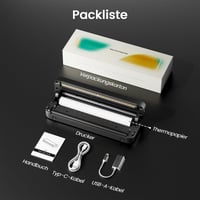 Imprimantă termică portabilă A4 TATTMUSE A285M, imprimantă wireless Bluetooth fără cerneală, negru 10