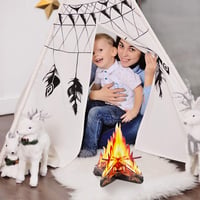 Tatuo 30 cm Mesterséges Tűz 3D Papír Dekoráció Tábortűz Lángeffekt Partyhoz 5