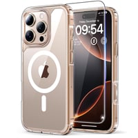 Kryt na iPhone 16 Pro Max TAURI s ochranou displeja 6,9 palca, kompatibilný s MagSafe, priehľadný, nárazuvzdorný, magnetický obal na telefón s vojenskou úrovňou ochrany 1