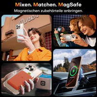 Kryt na iPhone 16 Pro Max TAURI s ochranou displeja 6,9 palca, kompatibilný s MagSafe, priehľadný, nárazuvzdorný, magnetický obal na telefón s vojenskou úrovňou ochrany 6