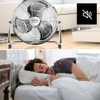 Stojanový ventilátor Taurus Sirocco 18, 120 W, priemer 45 cm, 3 rýchlosti, kovové lopatky, nastaviteľný uhol sklonu, protišmyková základňa 7