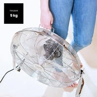 Stojanový ventilátor Taurus Sirocco 18, 120 W, priemer 45 cm, 3 rýchlosti, kovové lopatky, nastaviteľný uhol sklonu, protišmyková základňa 6
