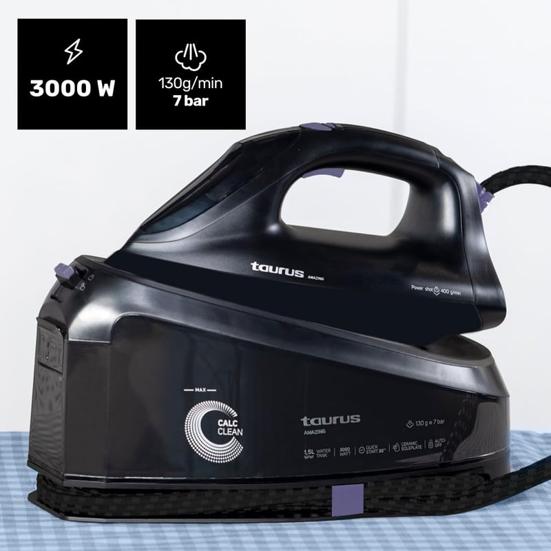 Taurus SSD3000 vasalóállomás 7 bar nyomás 3000W elektronikus gőzlökés