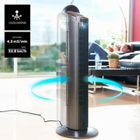 Taurus TF780 Babel RC Samostojeći ventilator s daljinskim upravljačem, 45 W, 3 brzine, bijeli, samostojeći stupni ventilator 3
