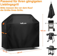 Tavaler 120x60x120cm Vízálló Grillhuzat 420D Oxford Szövet Weber Enders Char Broil 2