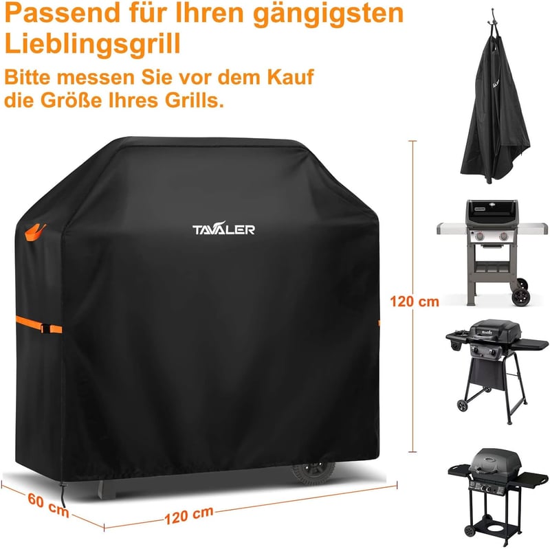 Tavaler 120x60x120cm Vízálló Grillhuzat 420D Oxford Szövet Weber Enders Char Broil
