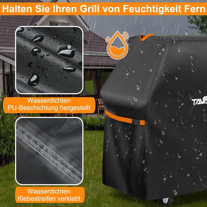 Tavaler Grillhuzat Vízálló 140x65x120cm Oxford Szövet Grill Védőhuzat