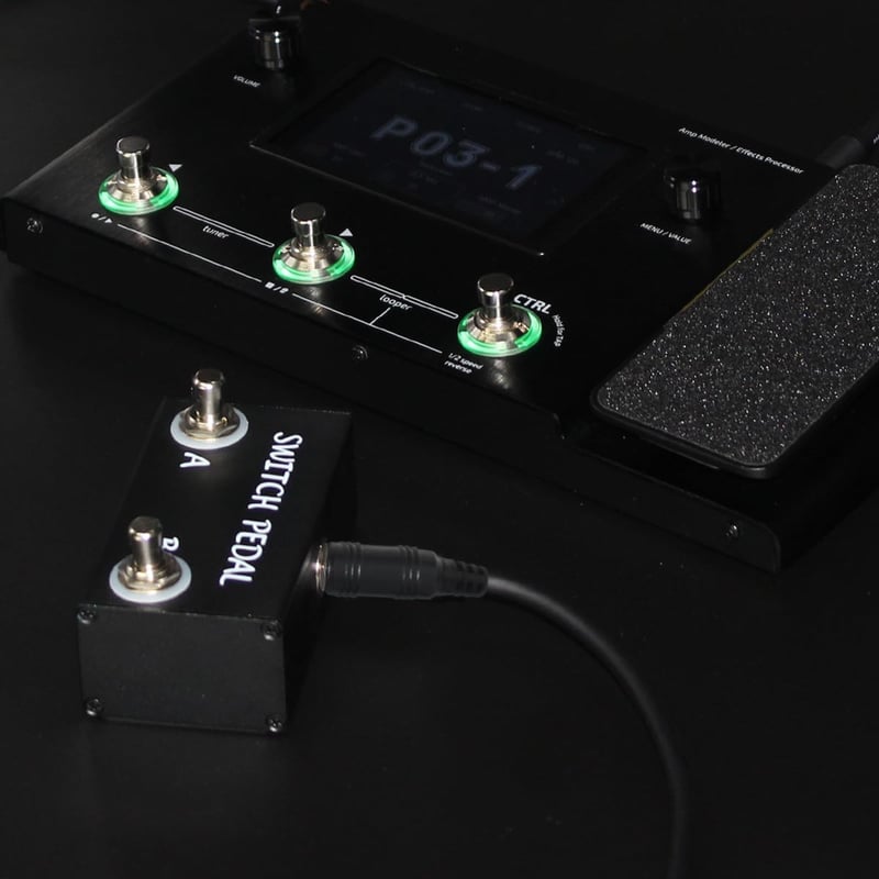 Tavsou Dual Switch Gitár Effekt Pedál TRS Kábellel 6.35mm