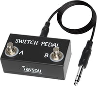 Tavsou Dual Switch Gitár Effekt Pedál TRS Kábellel 6.35mm 1