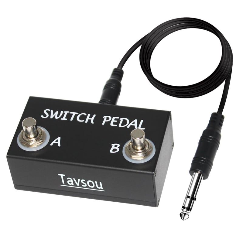 Tavsou Dual Switch gitarový efektový pedál s TRS káblom - 6,35 mm