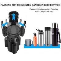 Adaptor suport pahar auto Tawveml, suport pentru băuturi reglabil cu bază detașabilă, fixare flexibilă, 0,3-1,3 l (6-11,2 cm), compatibil cu locașul pentru scrumieră 2