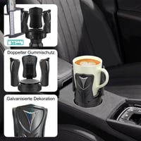 Adaptor suport pahar auto Tawveml, suport pentru băuturi reglabil cu bază detașabilă, fixare flexibilă, 0,3-1,3 l (6-11,2 cm), compatibil cu locașul pentru scrumieră 4