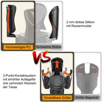Adaptor suport pahar auto Tawveml, suport pentru băuturi reglabil cu bază detașabilă, fixare flexibilă, 0,3-1,3 l (6-11,2 cm), compatibil cu locașul pentru scrumieră 5
