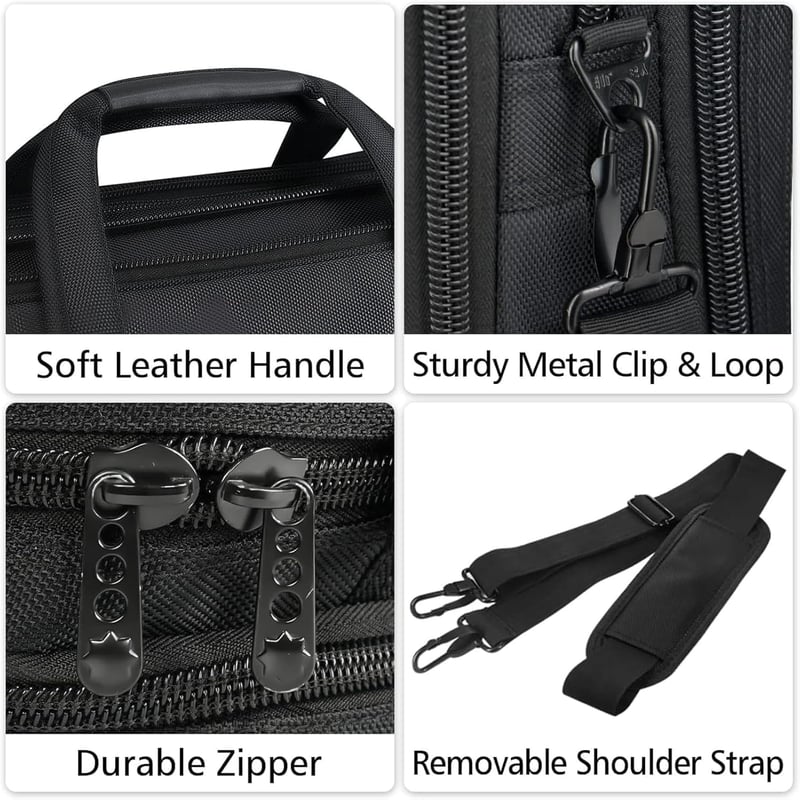 Taygeer 17 Colos Laptop Táska - Bővíthető, Vízálló Üzleti Aktatáska Férfiaknak és Nőknek, Hordozható Válltáska Notebook/Tablet/HP/Dell Eszkö