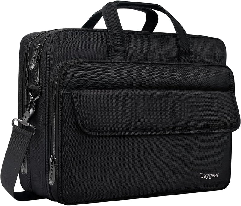 Taygeer 17 Colos Laptop Táska - Bővíthető, Vízálló Üzleti Aktatáska Férfiaknak és Nőknek, Hordozható Válltáska Notebook/Tablet/HP/Dell Eszkö