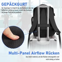 Taygeer Ryanair kabínový batoh 40x20x25 cm, čierny, s priehradkou na obuv, príručná batožina pre ženy 6