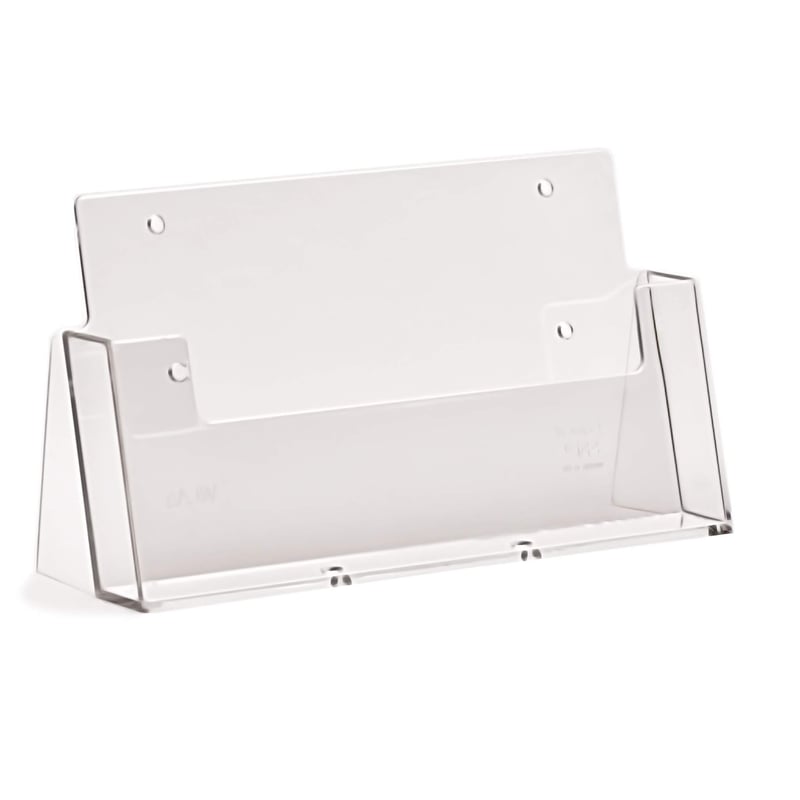 Taymar CLA5 držiak na prospekty DIN A5 na šírku, na stenu, priehľadný, 23x6x13,5 cm