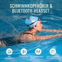 Plavecké slúchadlá s kostným vedením Tayogo T6-W25 – s bezdrôtovým vysielačom, vodotesnosť IPX8, kompatibilné so Spotify a Audible, komunikácia pre plaveckých trénerov 5