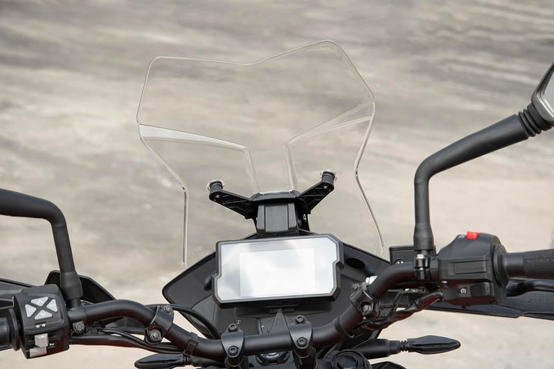 TAZGANTAX Motorkerékpár Szélvédő 390ADV 390 SW ADV 2019-2023 Átlátszó