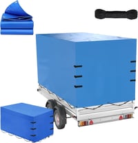 TAZZOR 600D Oxford Vízálló Ponyva Autótrailerhez 750kg 210x114x90cm 1