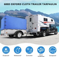 TAZZOR 600D Oxford Vízálló Ponyva Autótrailerhez 750kg 210x114x90cm 5