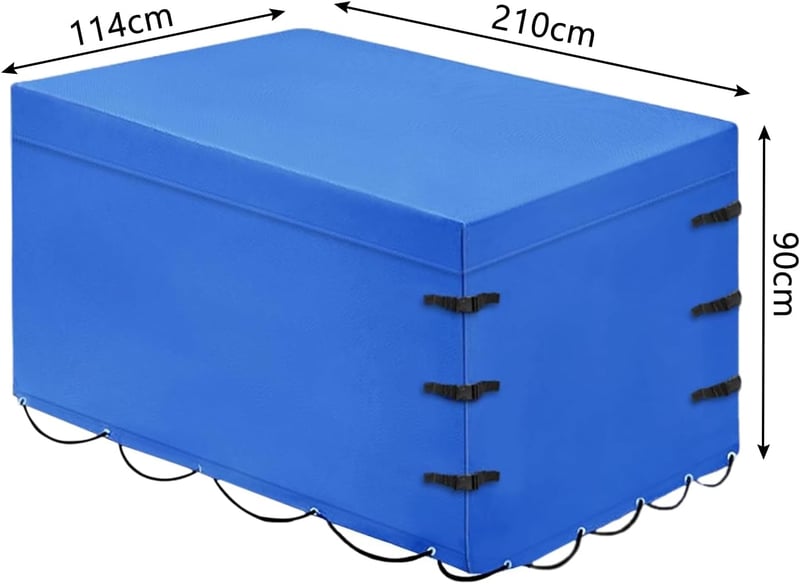TAZZOR 600D Oxford Vízálló Ponyva Autótrailerhez 750kg 210x114x90cm