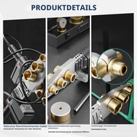 Aparat de sudat țevi PPR TAZZOR 1500W, 20-63 mm, cu reglaj digital al temperaturii 100-320°C, set pentru sudura țevilor din plastic PE cu duze și 10
