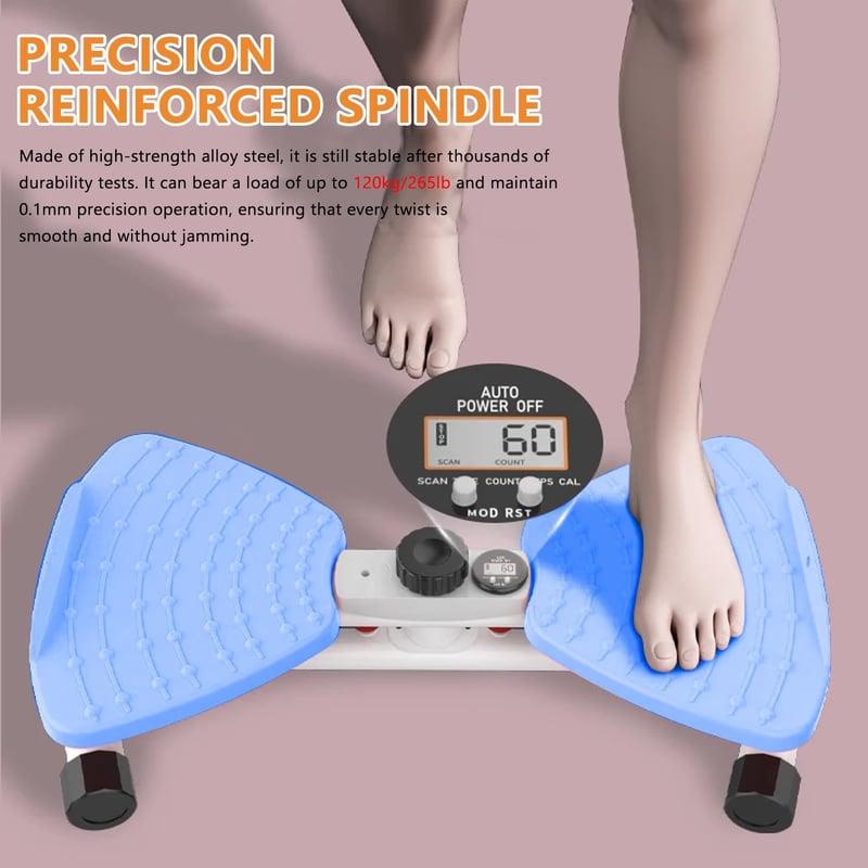TAZZOR Twist Waist Machine Pedométerrel, 120 kg Terhelhetőség, Digitális Kijelzővel