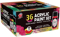 TBC The Best Crafts 36 darabos akrillfesték készlet 60 ml + 10 ecset, vízálló 8