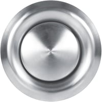 Tbest 125 mm Rozsdamentes Acél Szellőzőrács - Állítható Légáramlású Kör Alakú Szellőzőszelep Falra és Mennyezetre - Dekoratív Szellőzőnyílás 1