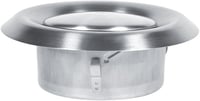 Tbest 125 mm Rozsdamentes Acél Szellőzőrács - Állítható Légáramlású Kör Alakú Szellőzőszelep Falra és Mennyezetre - Dekoratív Szellőzőnyílás 3