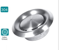 Tbest 125 mm Rozsdamentes Acél Szellőzőrács - Állítható Légáramlású Kör Alakú Szellőzőszelep Falra és Mennyezetre - Dekoratív Szellőzőnyílás 4