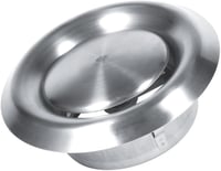 Tbest 125 mm Rozsdamentes Acél Szellőzőrács - Állítható Légáramlású Kör Alakú Szellőzőszelep Falra és Mennyezetre - Dekoratív Szellőzőnyílás 2