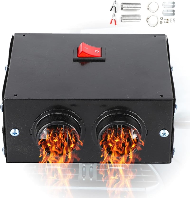Tbest 12V 300W/600W Autófűtő Páramentesítő Ventilátor Halkított