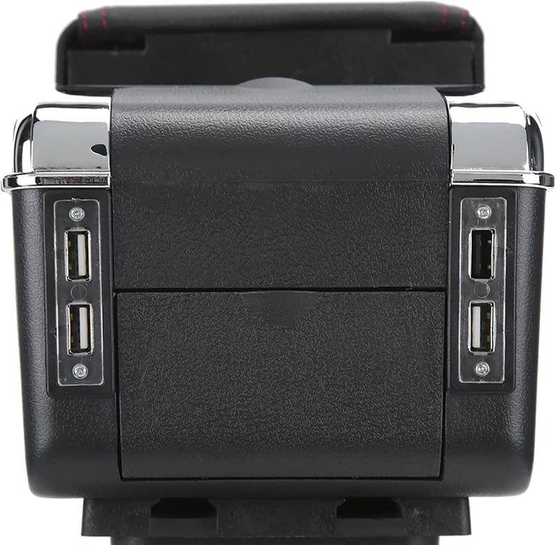 Tbest Autó Középkonzol Kartámasz USB Porttal Állítható Tárolódobozzal