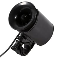 Claxon și sonerie electrică pentru bicicletă Tbest, cu 6 sunete puternice, negru, alarmă electronică cu ultrasunete, accesoriu montabil pe ghidon 3