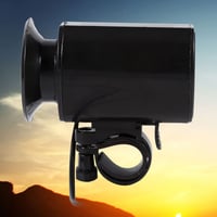 Claxon și sonerie electrică pentru bicicletă Tbest, cu 6 sunete puternice, negru, alarmă electronică cu ultrasunete, accesoriu montabil pe ghidon 2