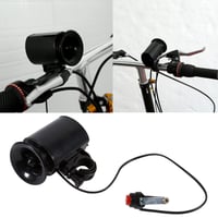 Claxon și sonerie electrică pentru bicicletă Tbest, cu 6 sunete puternice, negru, alarmă electronică cu ultrasunete, accesoriu montabil pe ghidon 8