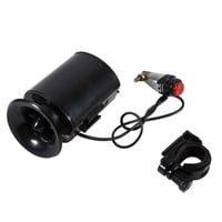 Claxon și sonerie electrică pentru bicicletă Tbest, cu 6 sunete puternice, negru, alarmă electronică cu ultrasunete, accesoriu montabil pe ghidon 7