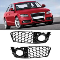 Tbest voštinová mriežka predného hmlového svetla, čierna, sada pre ľavú a pravú stranu, Audi A4 B8 2009-2011 6