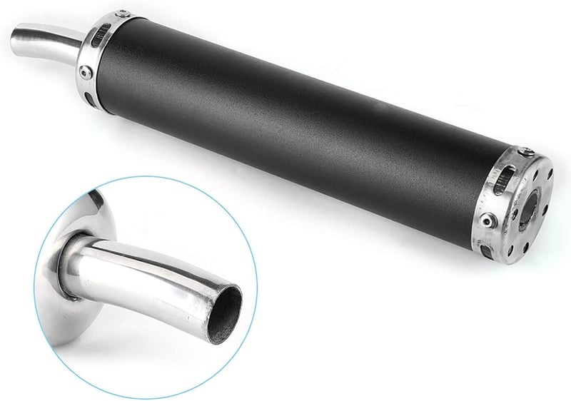 Tbest Motorkerékpár Kipufogó Bilincs Rozsdamentes Acél 20mm Fekete