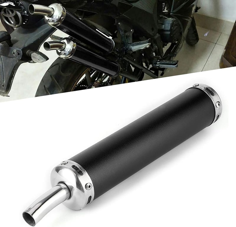 Tbest Motorkerékpár Kipufogó Bilincs Rozsdamentes Acél 20mm Fekete