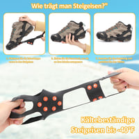 TBoonor Cipőcsatornák Jégcsipeszek Hócsatornák 20 Szöggel Csúszásmentes 3
